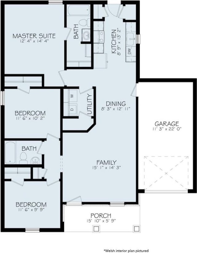2404 Miller St, Denison, TX 75020 - property floor plan