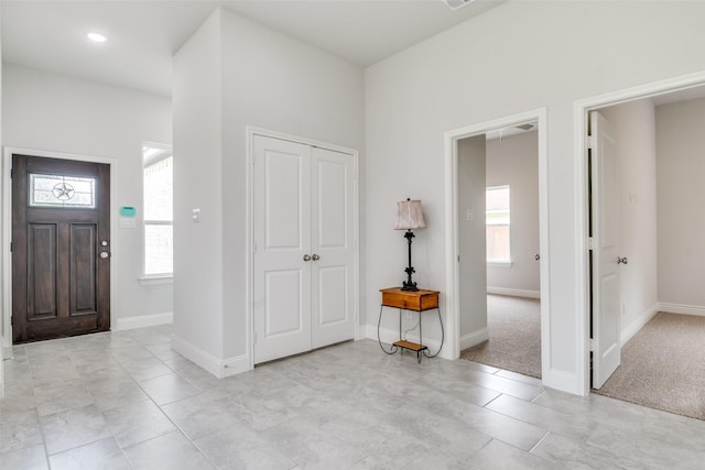 500 Melody Cir, Kaufman, TX 75142 - entryway with baseboards and light tile patterned floors
