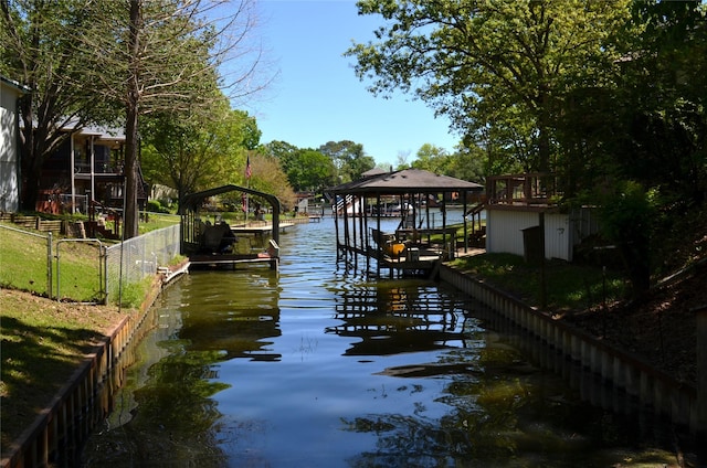 123 Little River Bnd, Mabank, TX 75156 - dock area with a water view