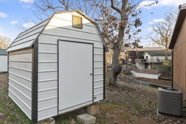 123 Little River Bnd, Mabank, TX 75156 - view of shed featuring central AC unit