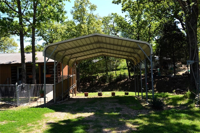 123 Little River Bnd, Mabank, TX 75156 - view of yard with a detached carport