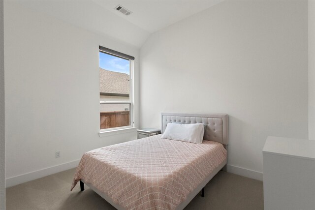 1812 Welker Dr, Van Alstyne, TX 75495 - bedroom featuring carpet floors, baseboards, and lofted ceiling