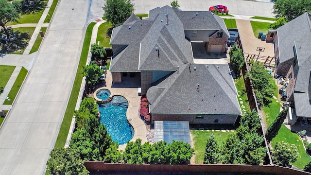 11626 Capitan Ln, Frisco, TX 75033 - view from above of property featuring a pool area