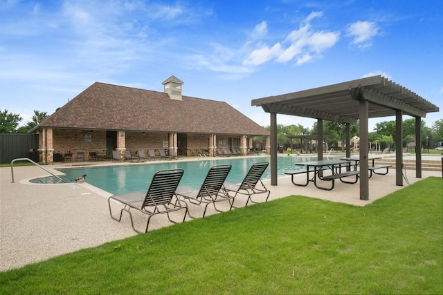 11626 Capitan Ln, Frisco, TX 75033 - community pool featuring a pergola and a patio area