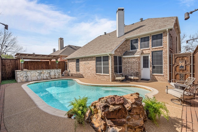 2433 Mallard Dr, Little Elm, TX 75068 - view of swimming pool with a fenced backyard and a patio area