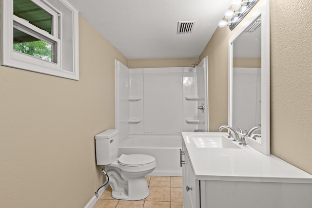 310 Reynolds, Pittsburg, TX 75686 - full bath with toilet, tile patterned flooring, vanity, and tub / shower combination