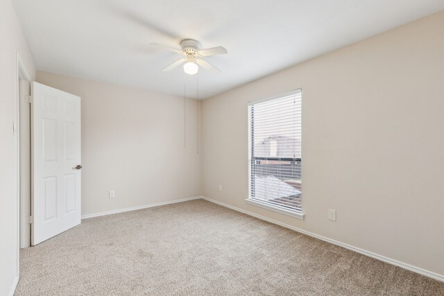 4103 Bendwood Ln, Dallas, TX 75287 - spare room featuring ceiling fan, carpet flooring, and baseboards