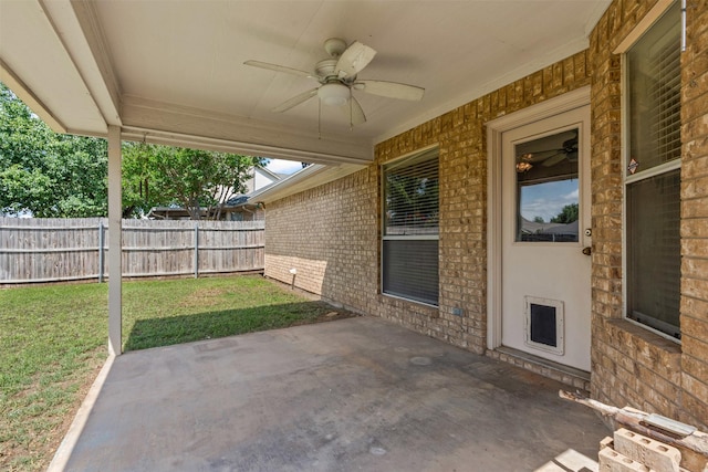 1039 Spring Hill Dr, Saginaw, TX 76179 - view of patio / terrace with a ceiling fan