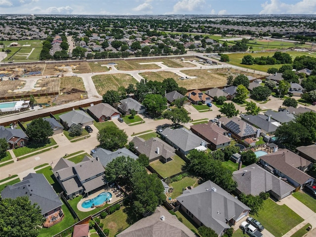 1039 Spring Hill Dr, Saginaw, TX 76179 - aerial view of property and surrounding area with a pool and nearby suburban area