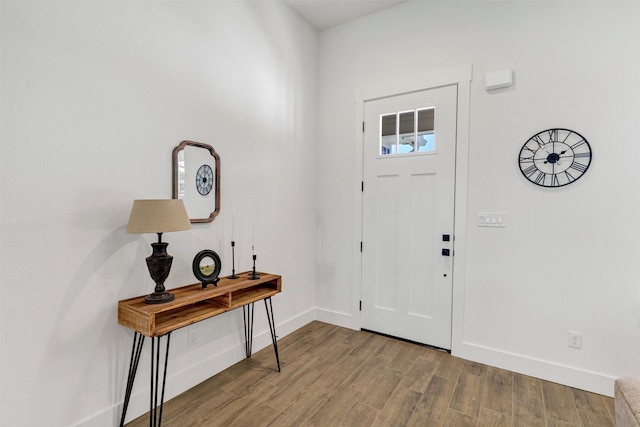 416 Redbud Ln, Tolar, TX 76476 - entryway featuring wood finished floors and baseboards
