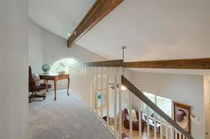 14151 Montfort Dr Unit 201, Dallas, TX 75254 - hallway featuring carpet flooring
