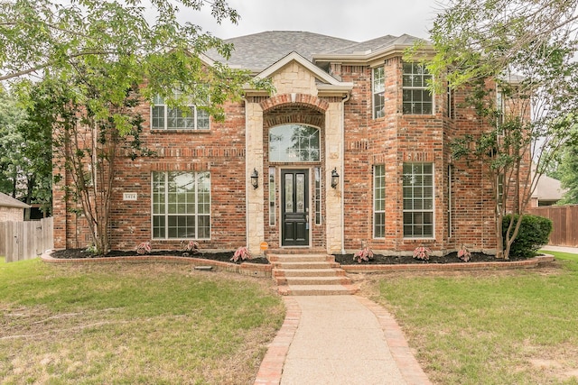 5424 Yellow Birch Dr, Fort Worth, TX 76244 - view of front facade with brick siding and a shingled roof