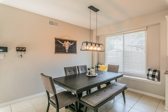 5424 Yellow Birch Dr, Fort Worth, TX 76244 - dining space with baseboards and light tile patterned flooring