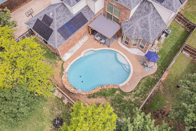 5424 Yellow Birch Dr, Fort Worth, TX 76244 - aerial view of property and surrounding area featuring a pool area