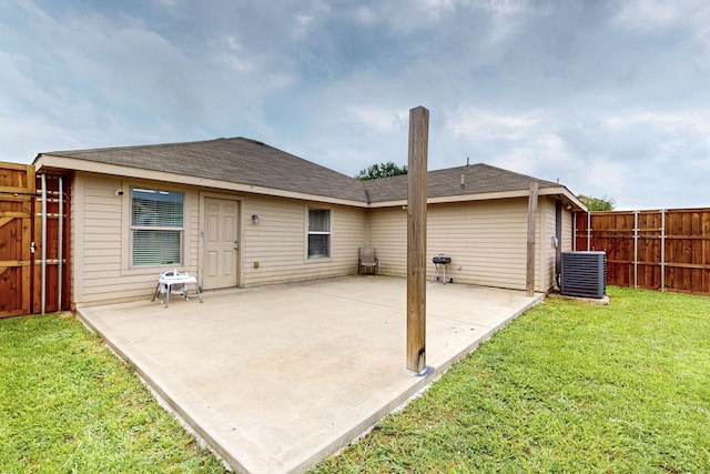 2715 Myopia Ct, Dallas, TX 75253 - back of house featuring central AC unit and a patio area