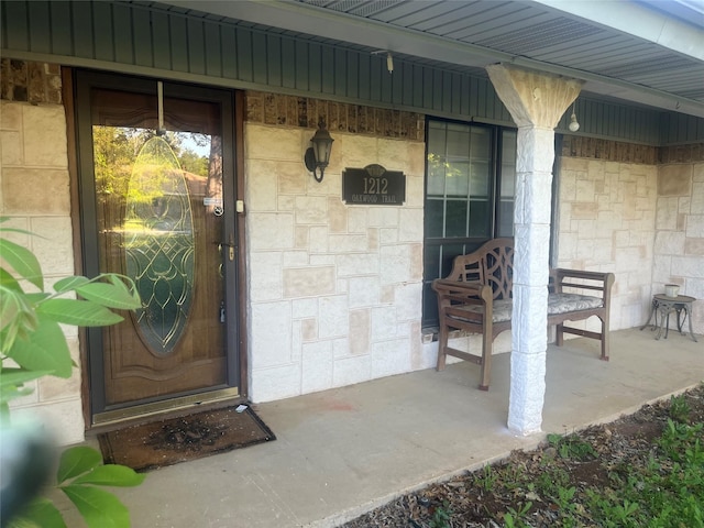 1212 Oakwood Trl, Southlake, TX 76092 - property entrance with stone siding and covered porch