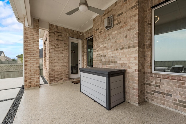 1308 Redbrick Ln, Northlake, TX 76247 - view of patio with ceiling fan