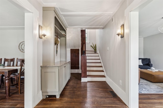 3718 Tulsa Way, Fort Worth, TX 76107 - stairs with wood finished floors