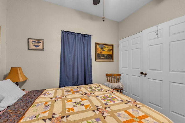 1006 Beaver St, Lacy Lakeview, TX 76705 - bedroom with a closet and ceiling fan