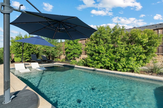 410 Travelers Ter, Argyle, TX 76226 - view of swimming pool with a fenced backyard