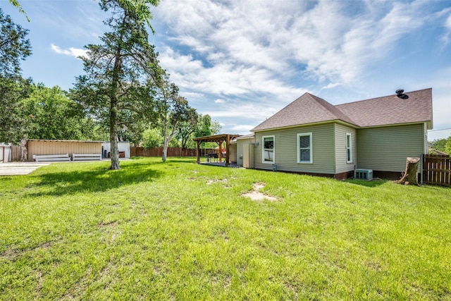 101 E Mulberry St, Decatur, TX 76234 - view of yard featuring central air condition unit and a patio