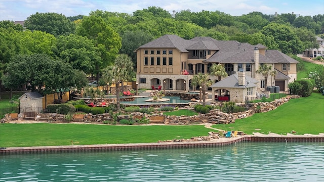 1612 S Lakeshore Dr, Rockwall, TX 75087 - aerial view of property and surrounding area with a nearby body of water