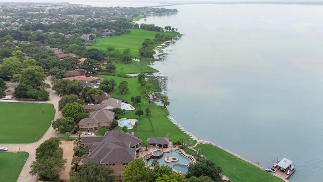 1612 S Lakeshore Dr, Rockwall, TX 75087 - aerial overview of property's location featuring a nearby body of water and a pool
