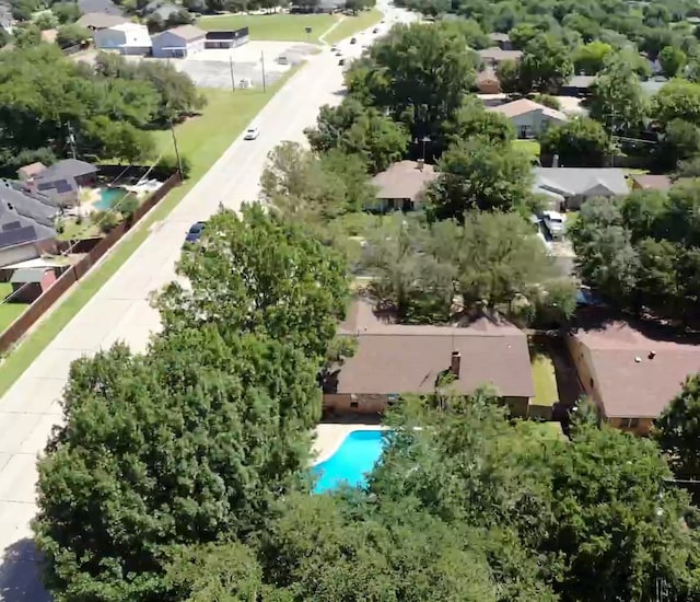 777 NW Charlyne Dr, Burleson, TX 76028 - aerial view of residential area with a pool
