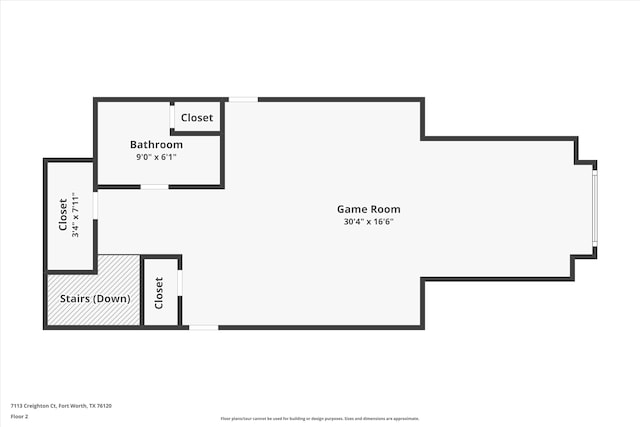 7113 Creighton Ct, Fort Worth, TX 76120 - room layout