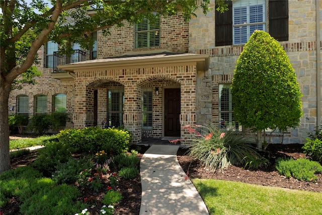 5798 Antique Rose Trl, Fairview, TX 75069 - property entrance with brick siding