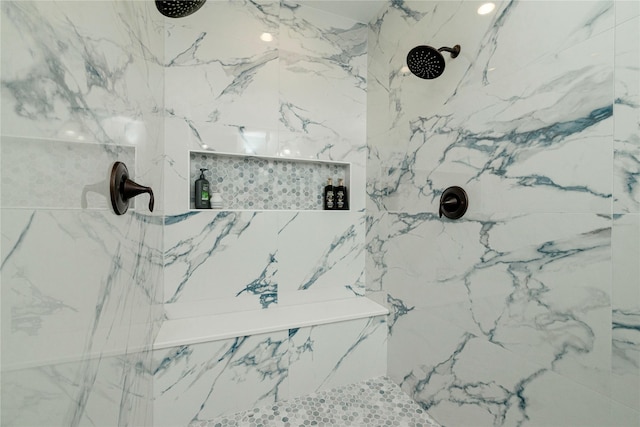 5798 Antique Rose Trl, Fairview, TX 75069 - bathroom featuring a marble finish shower