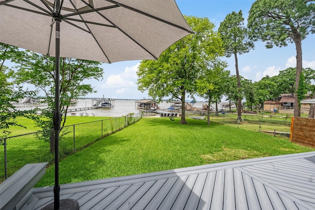 166 Ocean Dr, Gun Barrel City, TX 75156 - deck with a water view