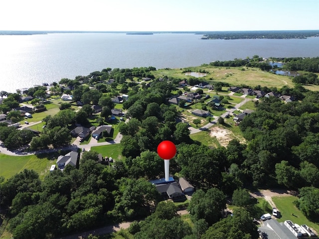 220 Seabreeze Dr, Gun Barrel City, TX 75156 - aerial perspective of suburban area with a large body of water