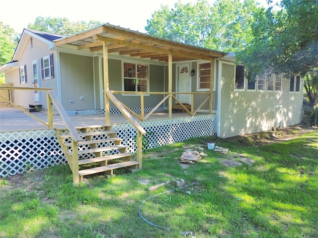 220 Seabreeze Dr, Gun Barrel City, TX 75156 - view of front facade with a front yard and a porch