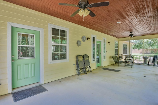 6495 Smoky Hill Ct, Granbury, TX 76049 - covered porch with ceiling fan