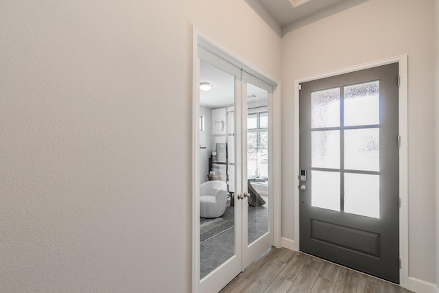 1704 Cypress Gap Trl, Mansfield, TX 76063 - entryway with light wood-style floors and baseboards