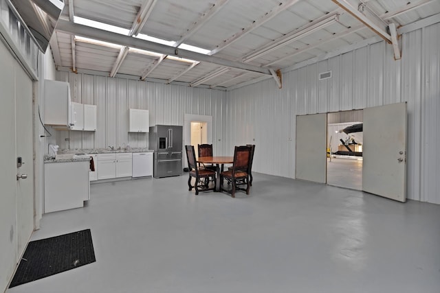 2113 Dicey Rd, Weatherford, TX 76085 - dining area with concrete floors
