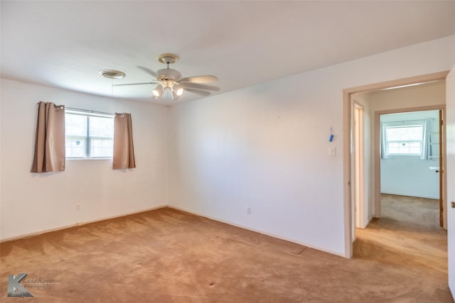 1602 Westwood Dr, Abilene, TX 79603 - unfurnished room with light carpet and a ceiling fan