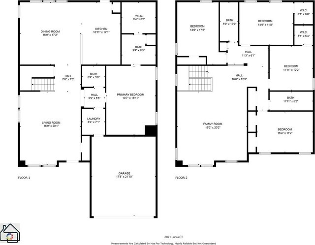 6021 Lucas Ct, Fort Worth, TX 76119 - property floor plan