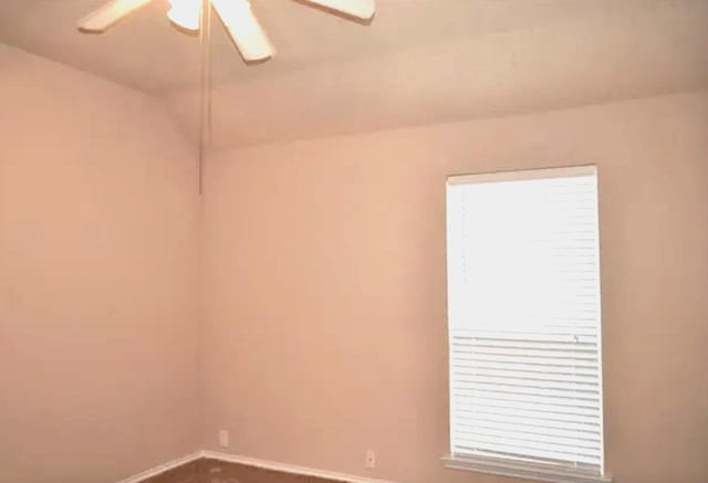 4600 Parkview Ln, Fort Worth, TX 76137 - empty room with a ceiling fan and baseboards