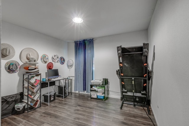 3510 Knoll Point Dr, Garland, TX 75043 - office with wood finished floors and baseboards