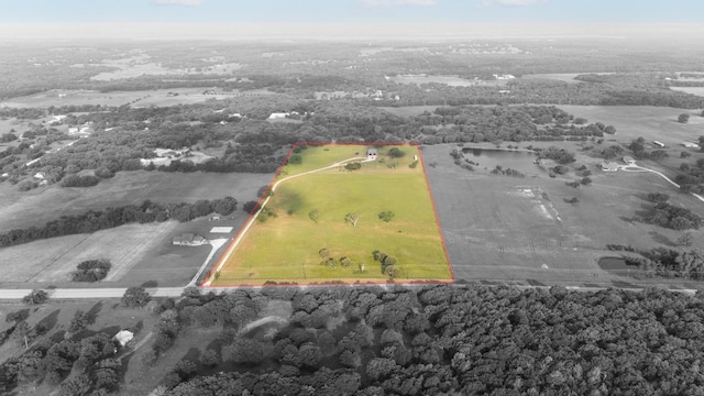 14293 S Fm 372, Valley View, TX 76272 - overview of rural landscape with property parcel outlined