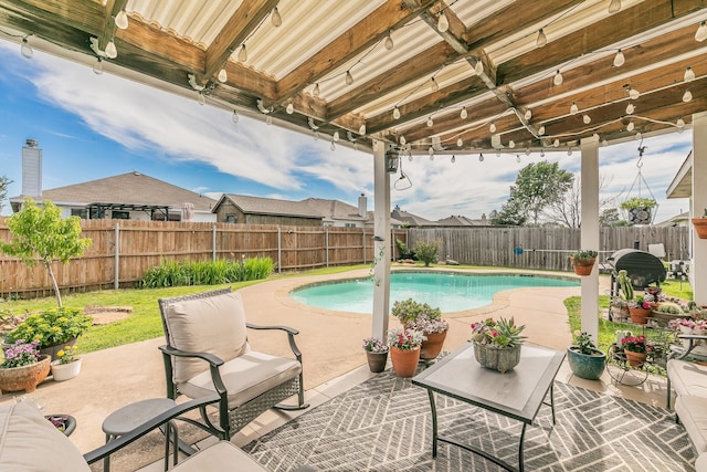 717 Kim Ln, Royse City, TX 75189 - view of pool featuring a patio area and a fenced backyard