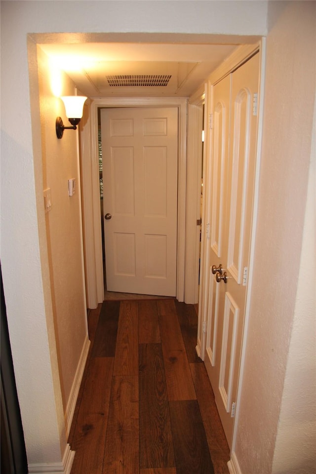 4320 Holland Ave Unit 202, Dallas, TX 75219 - hall featuring dark wood-type flooring