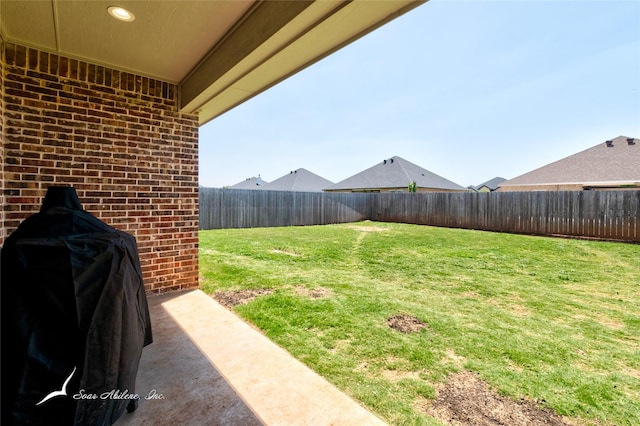 7010 Jet Stream Dr, Abilene, TX 79606 - view of yard featuring a patio area