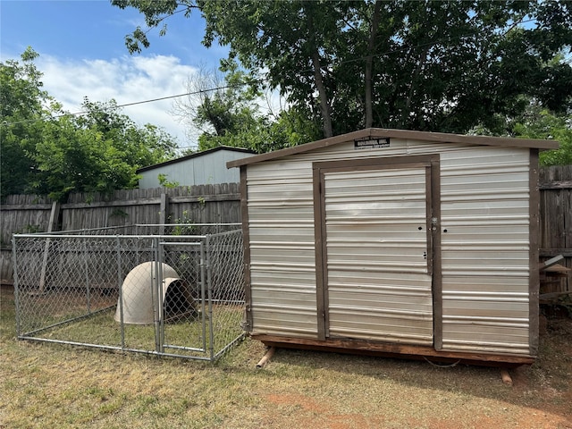 1206 S Crockett Dr, Abilene, TX 79605 - view of shed with a fenced backyard