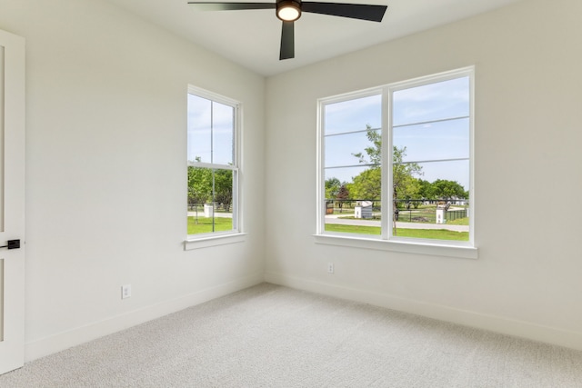 1324 Streetman Rd, Royse City, TX 75189 - unfurnished room featuring light carpet, a ceiling fan, and baseboards
