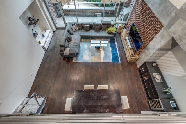2011 Cedar Springs Rd Unit 106, Dallas, TX 75201 - living room featuring wood finished floors