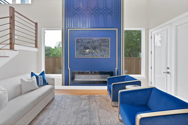 404 Bobbie St, Dallas, TX 75203 - interior space with stairway, wood finished floors, and plenty of natural light