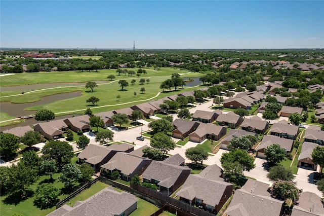 4001 Stone Oak Blvd, Denton, TX 76210 - aerial view of residential area featuring a golf club and a large body of water
